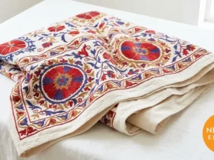 Suzani Embroidered Bedcover