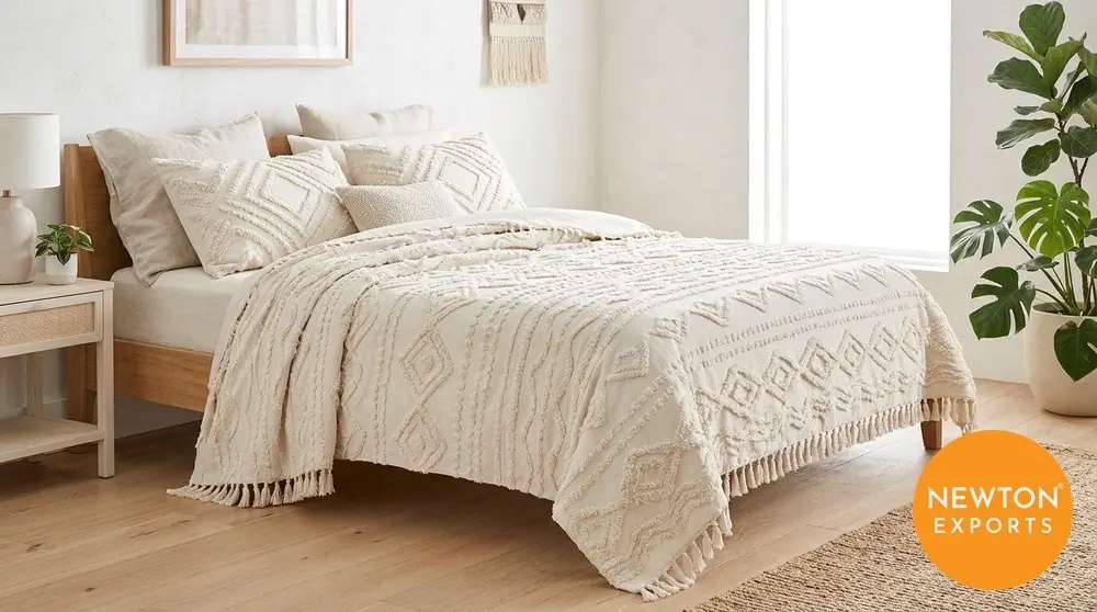 Tufted Cotton Bedspread - Image 2