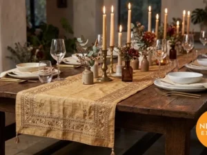 Tussar Silk Table Runner