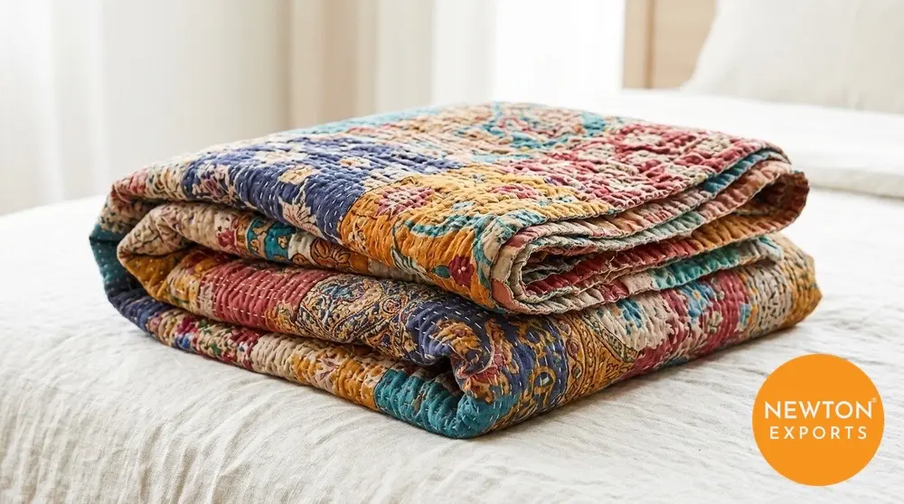 Vintage Kantha Quilt