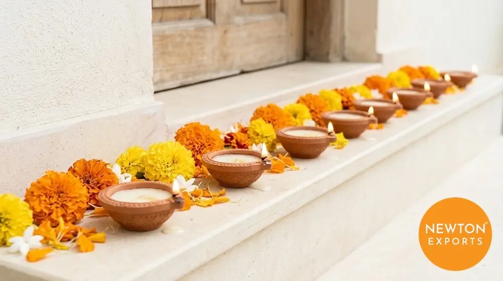 Wax filled diya