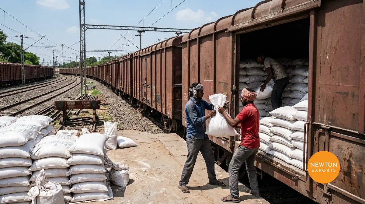 wheat export to bangladesh by rail rake