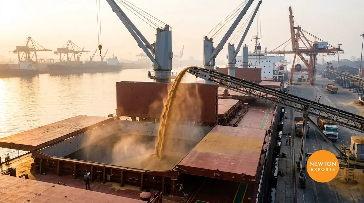 wheat exporters in india bulk vessel loading