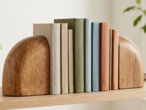Wooden Bookends