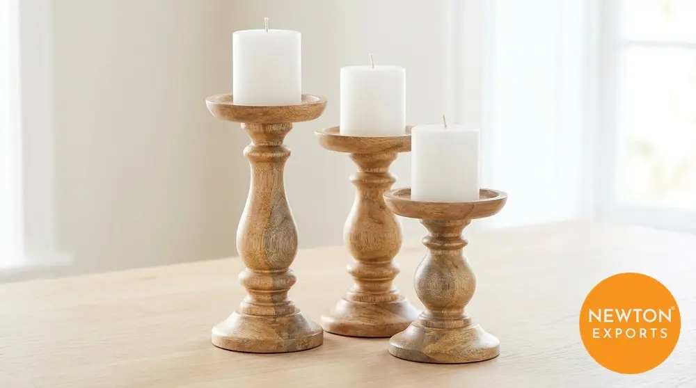 Wooden Candle Stand