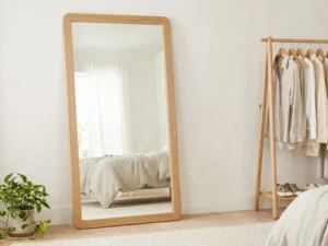 Wooden Floor Mirror