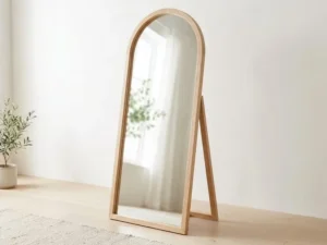 Wooden Floor Mirror