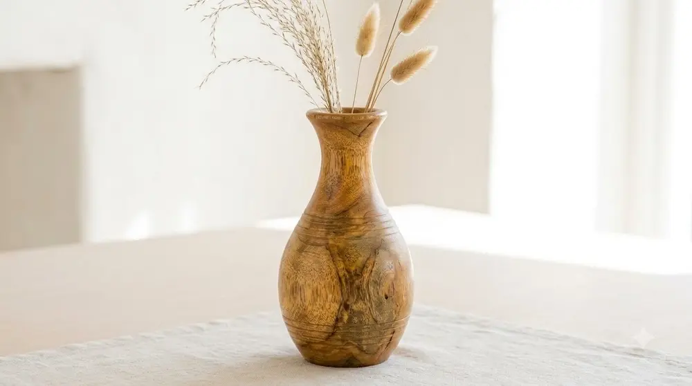 Wooden Vase